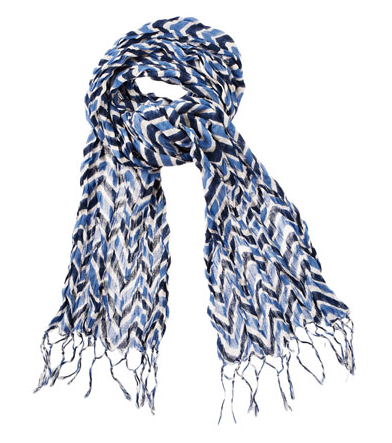 Rikshaw Design scarf in Zig Zag Navy on Cool Mom Picks!