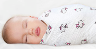 Hello Kitty baby swaddler at Cool Mom Picks