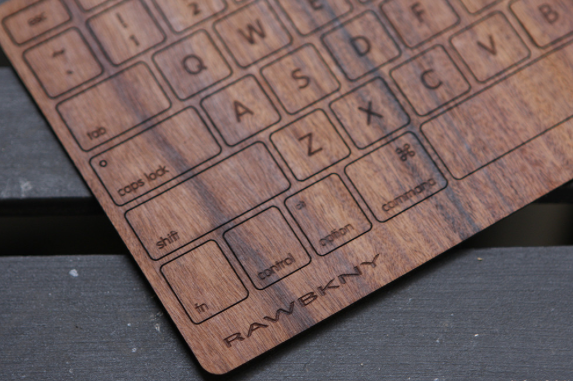 RAWBKNY wooden keyboard at Cool Mom Tech