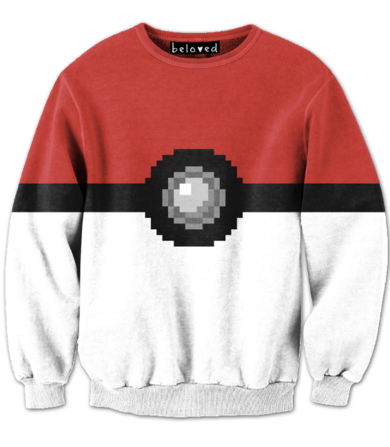Pixelated Pokeball sweatshirt at Cool Mom Picks