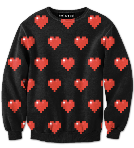 1UP! Pixelated heart shirt at Cool Mom Picks