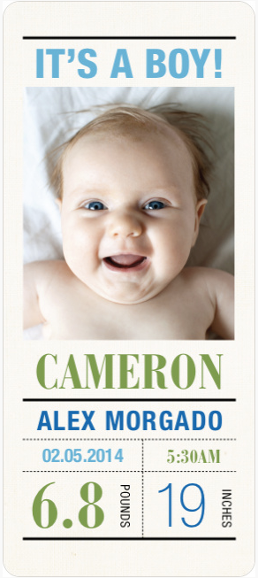 Paper Culture Birth Announcements at Cool Mom Picks