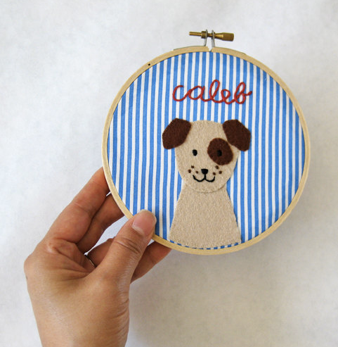 Personalized, embroidered hoops at Cool Mom Picks!