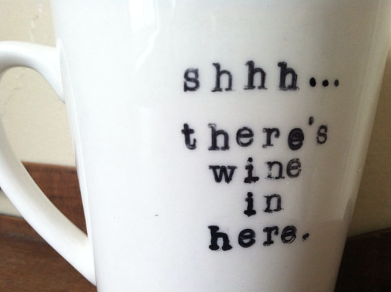 Shhh! coffee / wine mug on Cool Mom Picks