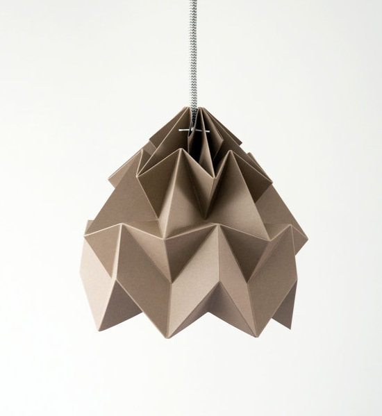 Moth Origami Shade in brown on Cool Mom Picks