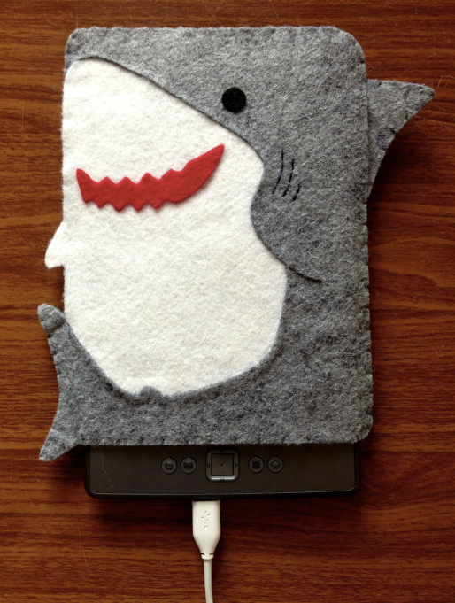 Felt shark gadget case at Cool Mom Tech
