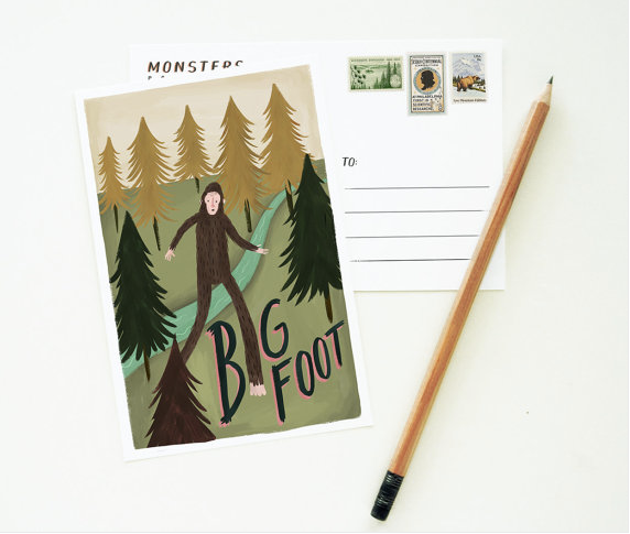 Bigfoot postcard | Cool Mom Picks