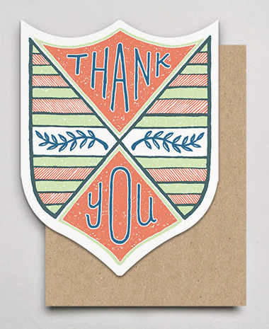Hammerpress thank you card | Cool Mom Picks