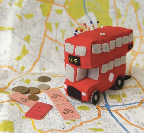 London Bus pincushion kit | Cool Mom Picks
