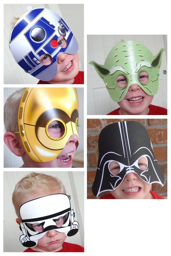 Star Wars party - printable masks on Etsy