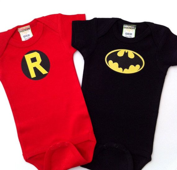 Batman & Robin Halloween onesies | Cool Mom Picks