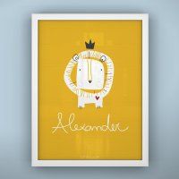 Cool kids' rooms: LittleLion Studio personalized prints