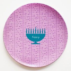 Personalized Hanukkah plate