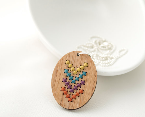 DIY embroidered jewelry kits | Red Gate Stitchery