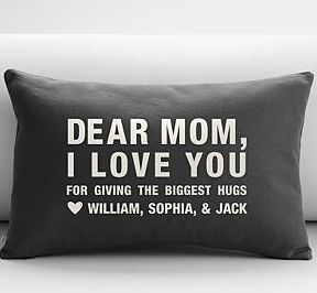 dear mom throw pillow on cool mom picks