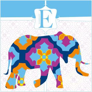 Alphabet elephant print - E is for Elephant