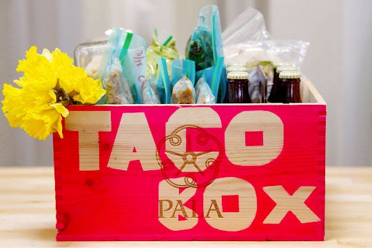 Food gifts for Mother's Day: Taco in a box