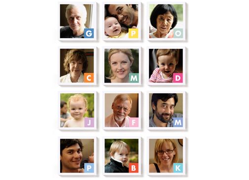 Custom photo portrait alphabet magnets | Pinhole Press