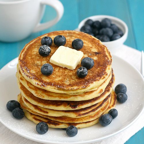 Blueberry Cornmeal Pancakes