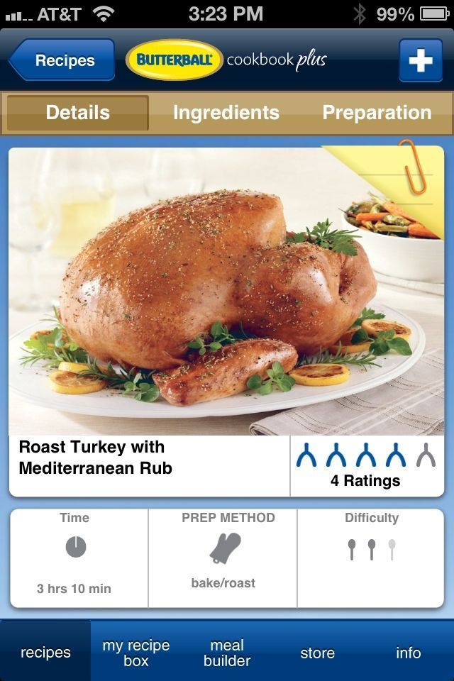 Butterball Cookbook Plus Thanksgiving app