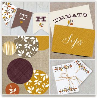 Foilage Thanksgiving | Minted Party Decor