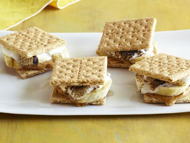 grilled banana s'mores recipe