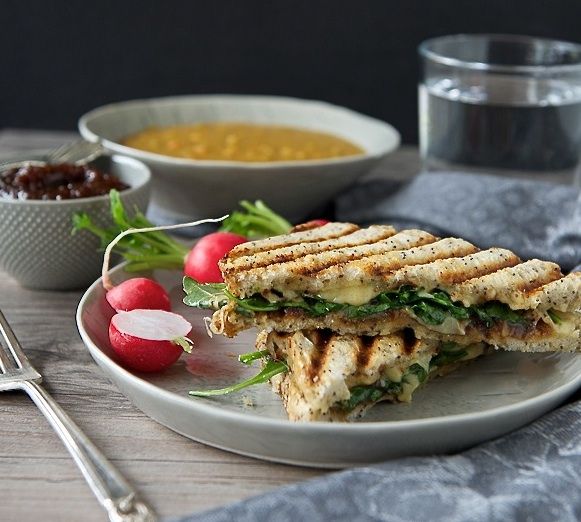 Grilled Cheese with Fig Butter and Arugula on Cool Mom Picks