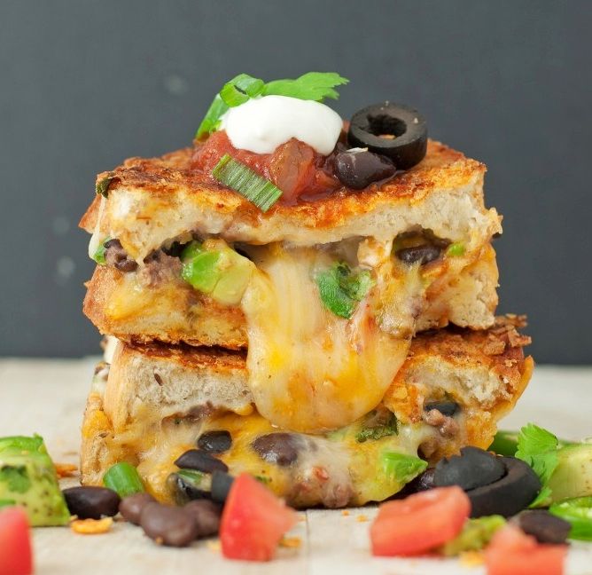 Loaded Nacho Grilled Cheese on Cool Mom Picks