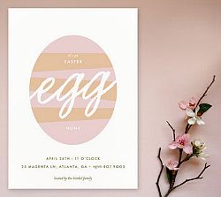 Wax resist Easter egg card from Minted