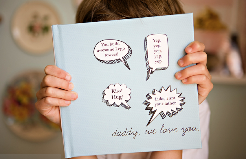 DIY Father's Day photo design book