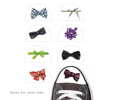 Bows for your toes temporary shoe tattoos