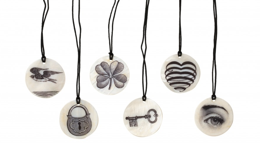Valentine's Day jewelry: Mother-of-Pearl Graphic charms at Jayson Home