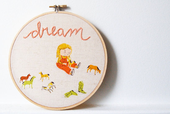 Dream embroidered art