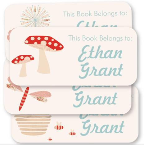 Personalized book labels
