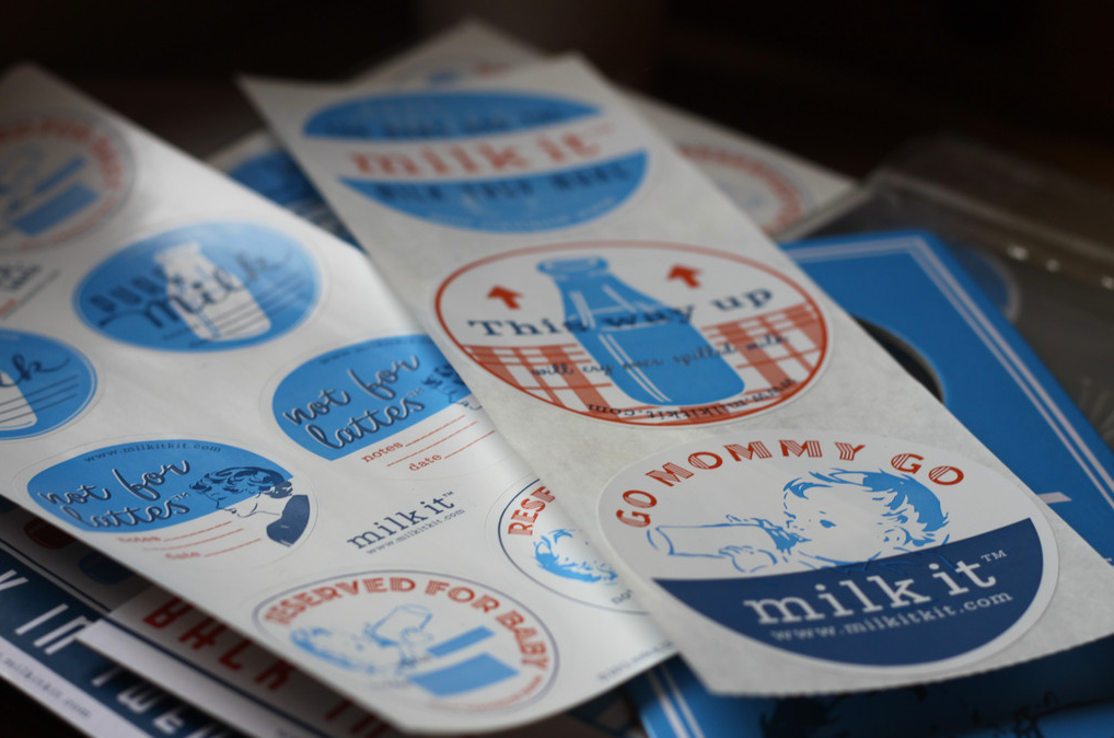 Milk it Kit breastfeeding labels