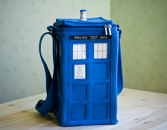 Dr. Who TARDIS felt handbag | krukrustudio