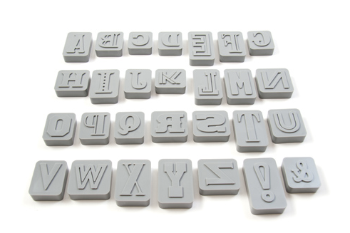  LETTERpressed alphabet cookie cutters | The Spoon Sisters