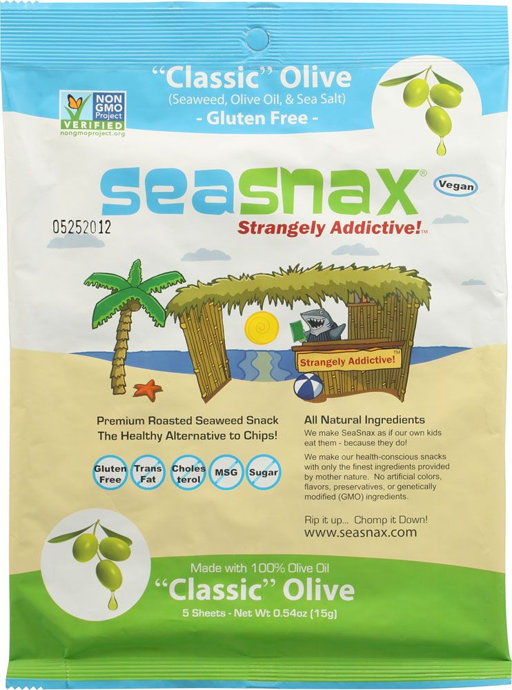 Gluten-free and nut-free snacks: SeaSnax roasted seaweed