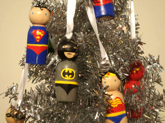Superheroes Ornaments | Itty Bitty Wood Shoppe