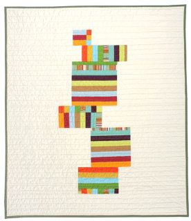 Multicolored modern baby quilt | BPerinno Quilts