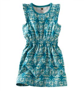 Girls' batik print jersey dress from Tea Collection