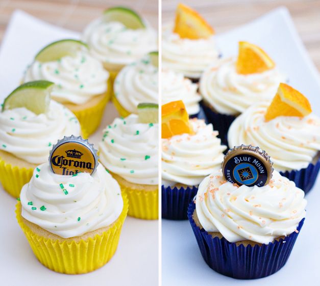 Super Bowl desserts: Corona and Blue Moon cupcakes