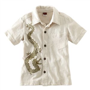 Tea Collection dragon camp shirt for boys