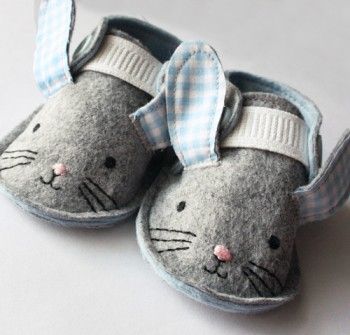 Handmade Bunny Crib Shoes on Cool Mom Picks