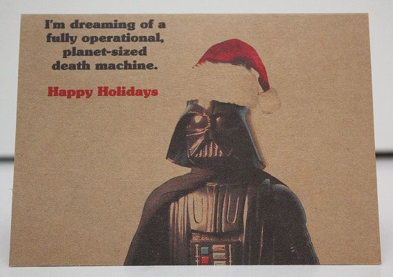 Funny Holiday Card: Darth Vader