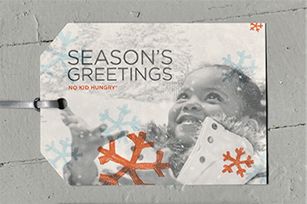 No Kid Hungry gift tags for the holidays
