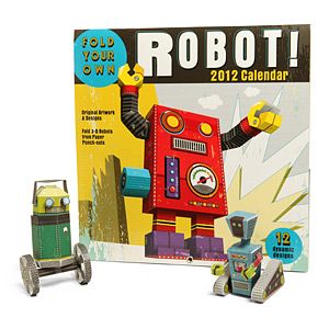Fold-Your-Own Robot 2012 calendar