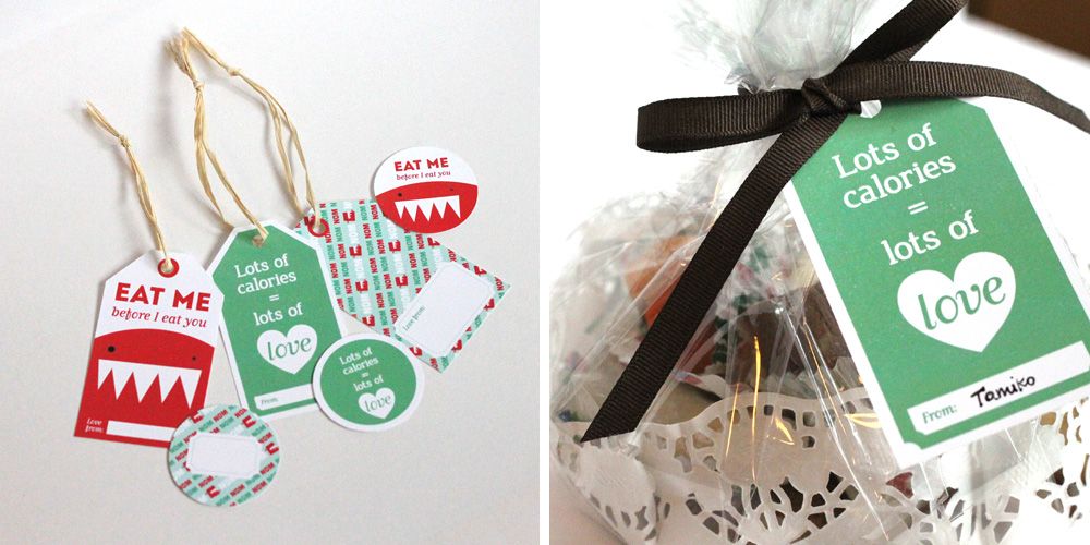 Free printable holiday food gift tags | Tamiko Young