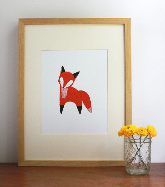 Fox art print from Gingiber