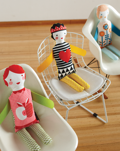 Petit Collage fabric dolls